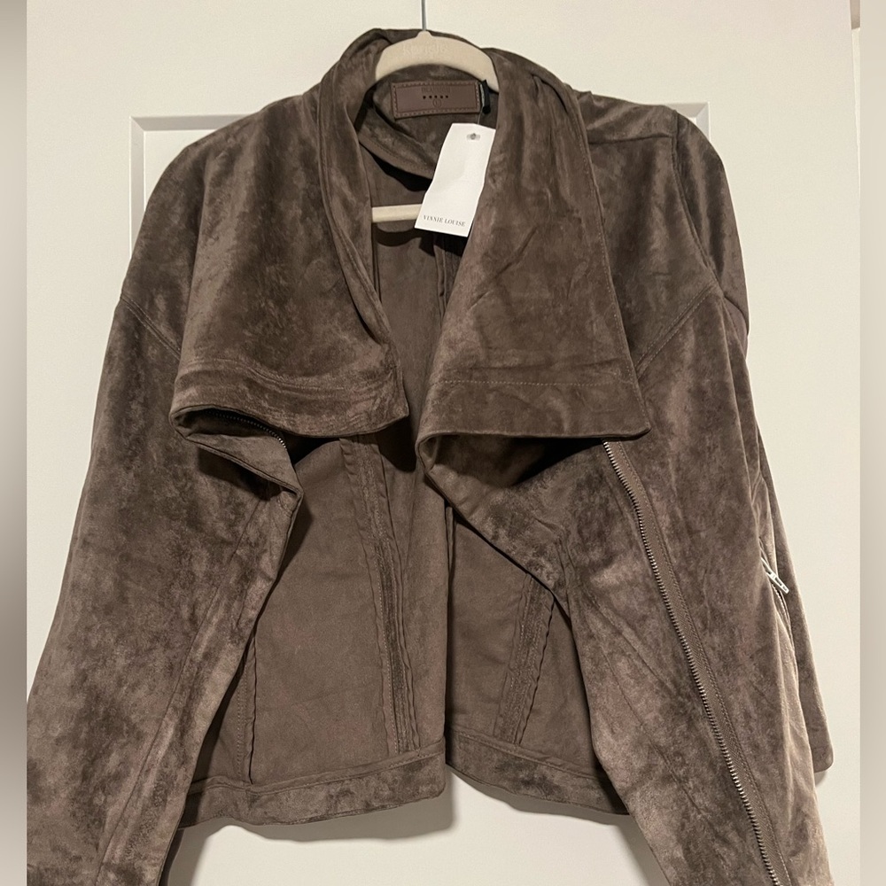 Brown suede jacket